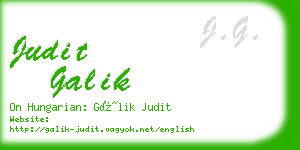 judit galik business card